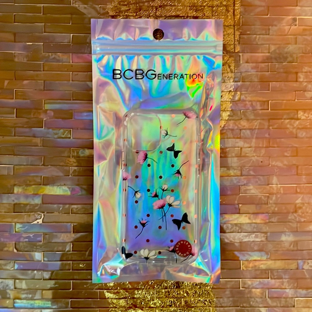 BCBG butterfly & flower & polka dot iPhone 12 mini case